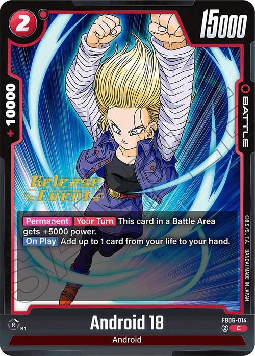 Android 18 Card Front