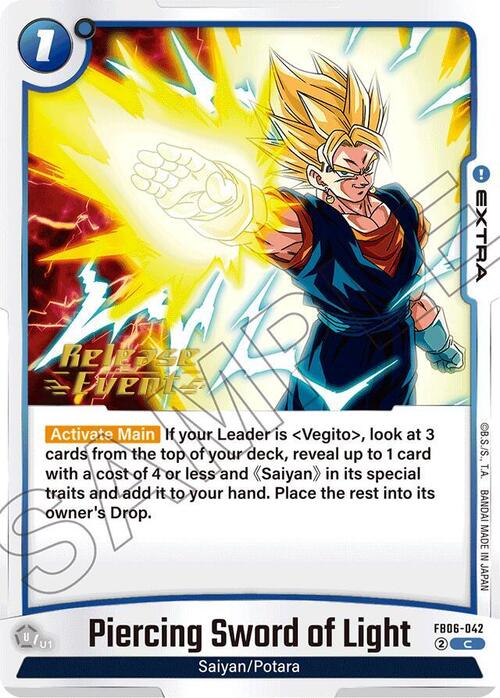 Piercing Sword of Light Card Front