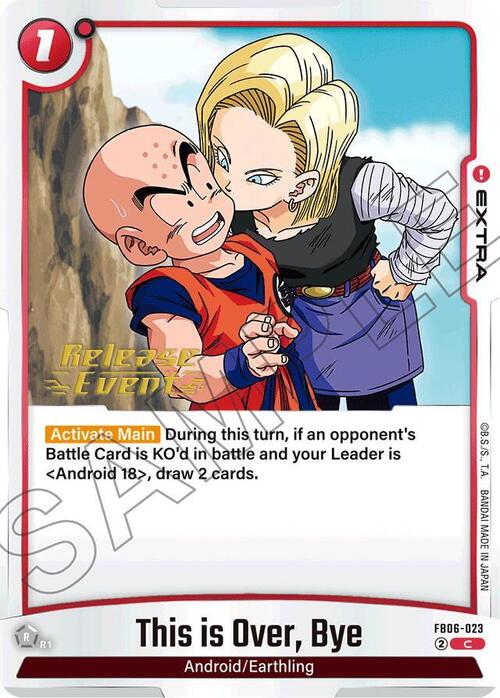 This is Over, Bye Card Front