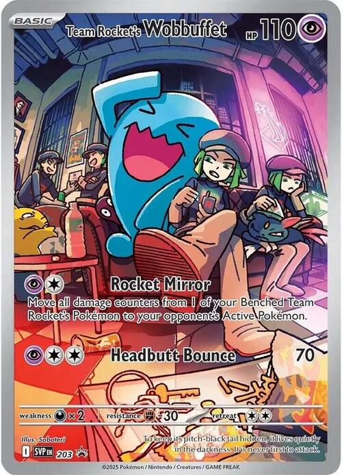 Wobbuffet del Team Rocket Card Front
