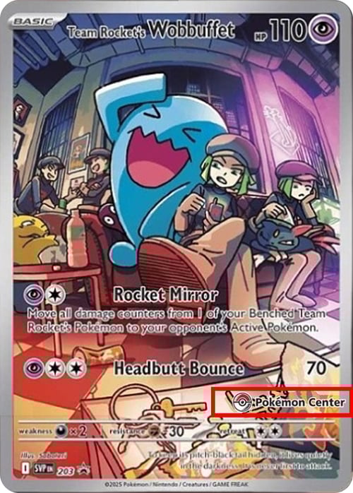 Team Rocket's Wobbuffet Card Front