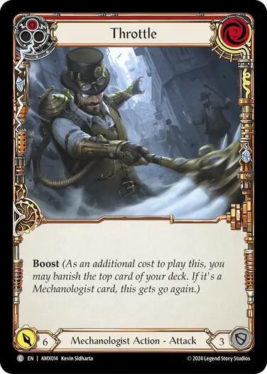 Throttle (Red) Card Front