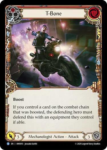 T-Bone (Red) Card Front