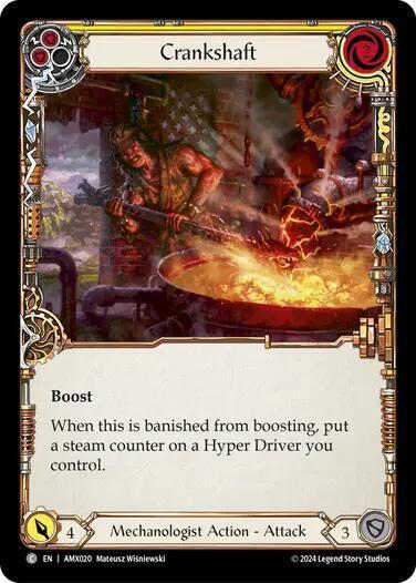 Crankshaft - Yellow Card Front