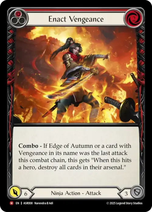 Enact Vengeance Card Front