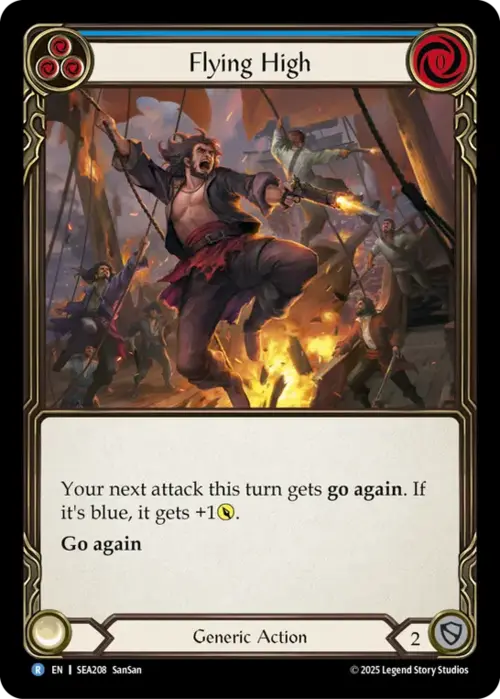 Flying High - Blue Card Front