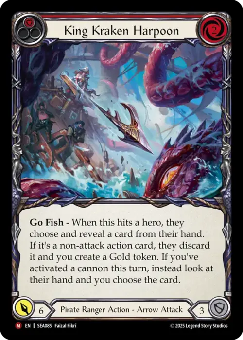 King Kraken Harpoon Card Front
