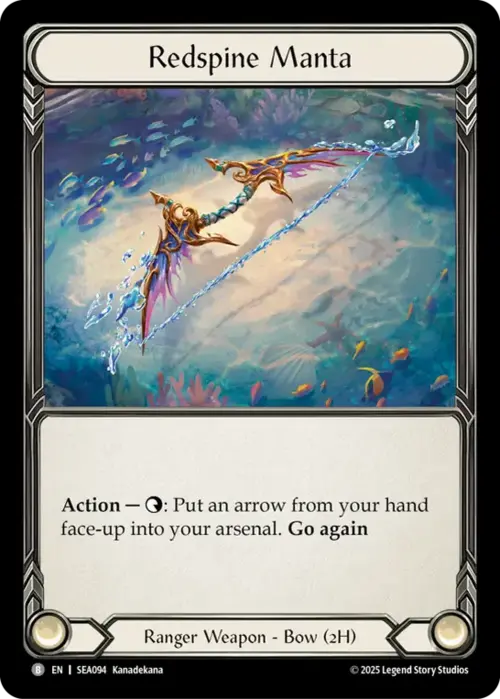 Redspine Manta Card Front