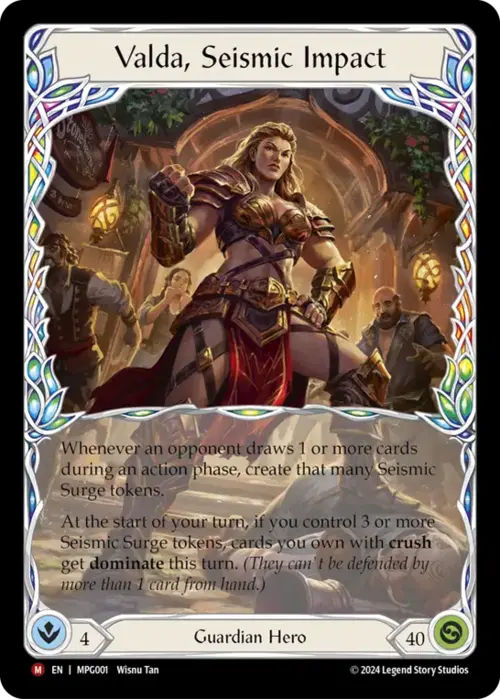 Valda, Seismic Impact Card Front