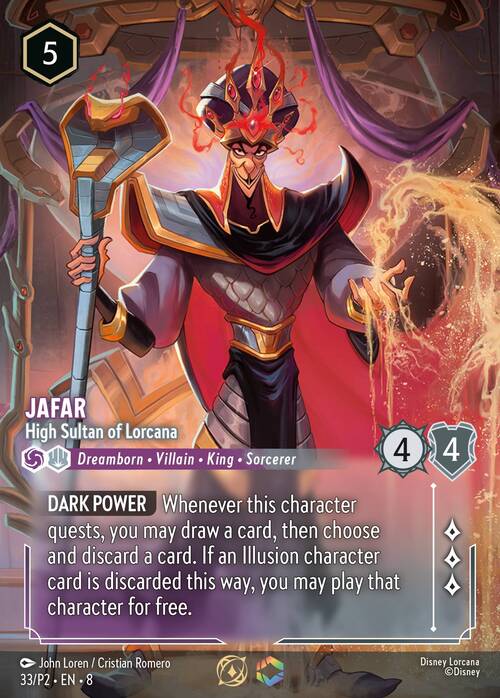 Jafar - High Sultan of Lorcana Card Front