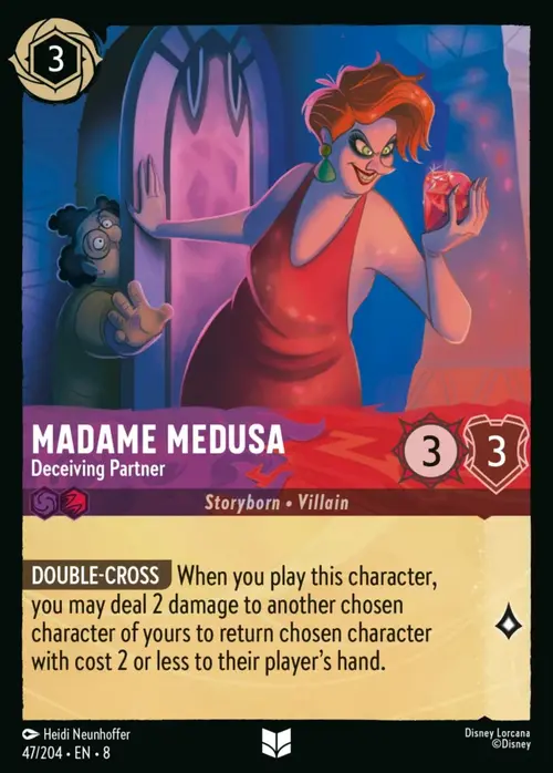 Madame Medusa - Deceiving Partner Card Front