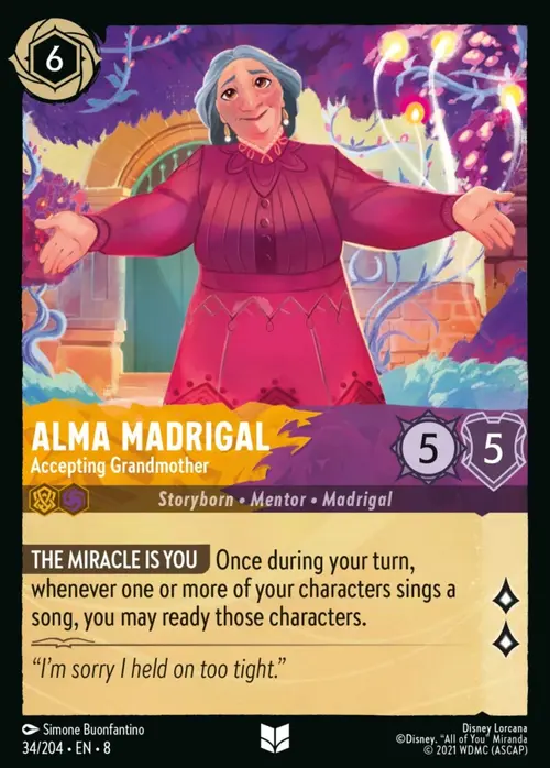 Alma Madrigal - Accepting Grandmother Card Front