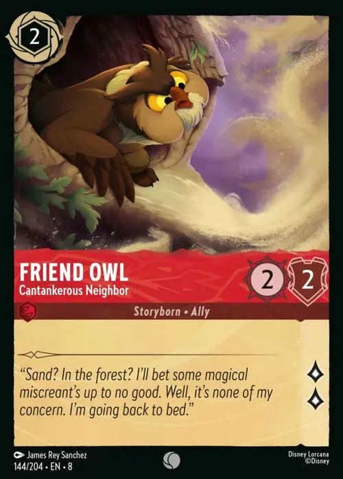 Friend Owl - Cantankerous Neighbor Card Front