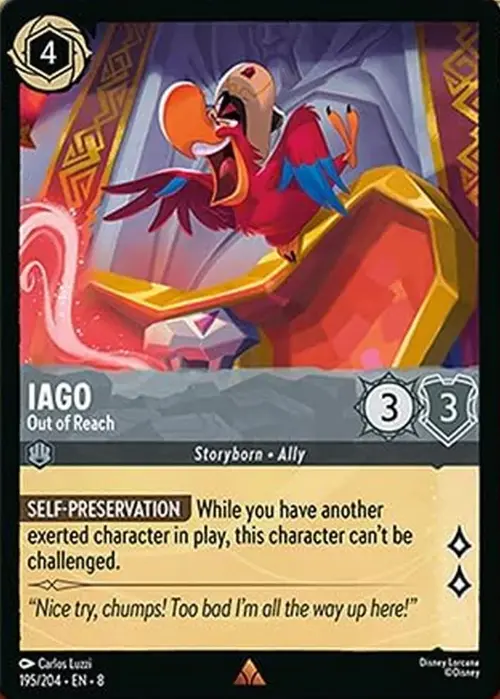 Iago - Out of Reach Card Front