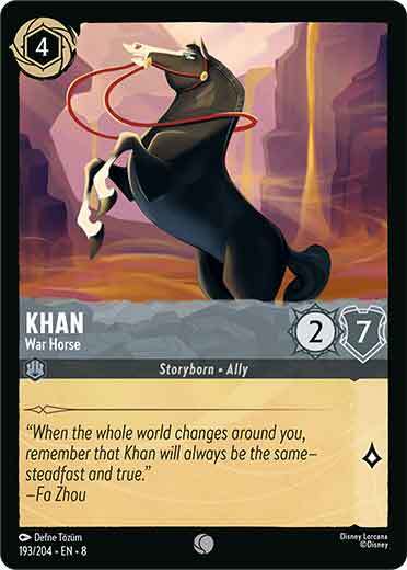 Khan - War Horse Card Front