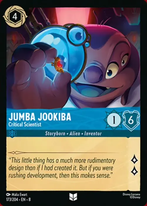Jumba Jookiba - Critical Scientist Card Front