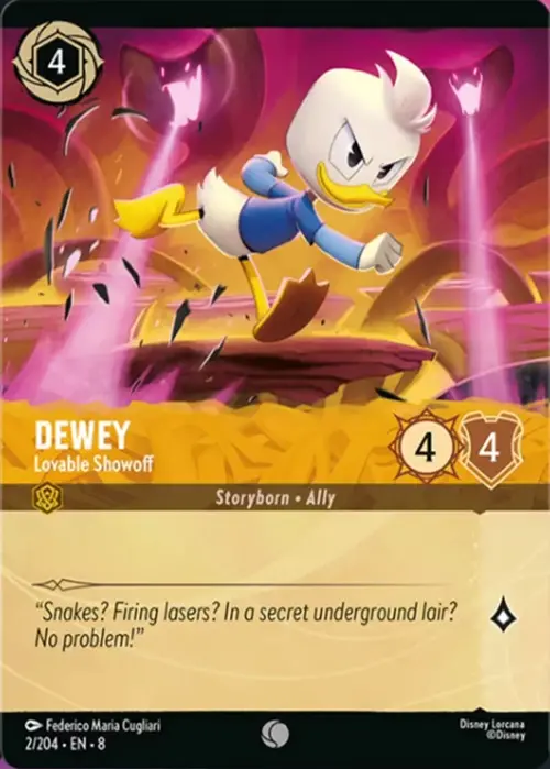 Dewey - Lovable Showoff Card Front