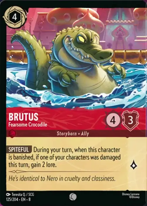 Brutus - Fearsome Crocodile Card Front