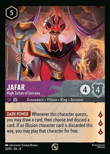 Jafar - High Sultan of Lorcana Card Front