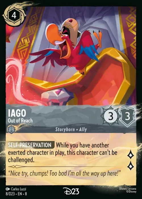 Iago - Out of Reach Card Front