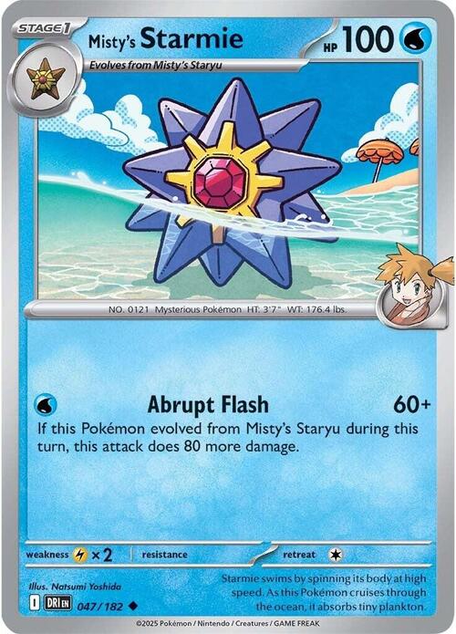 Misty's Starmie Card Front