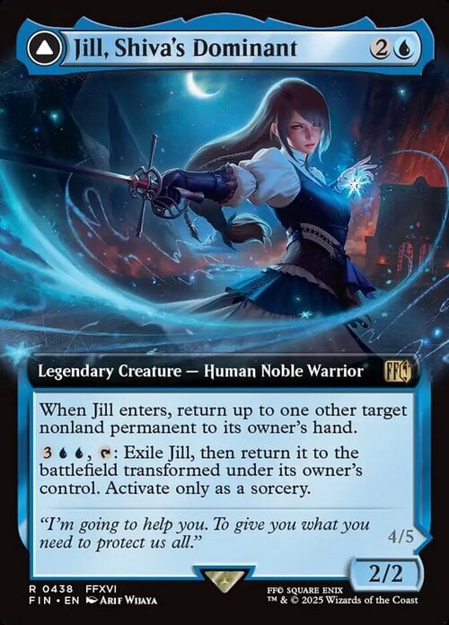 Jill, Shiva's Dominant // Shiva, Warden of Ice Card Front