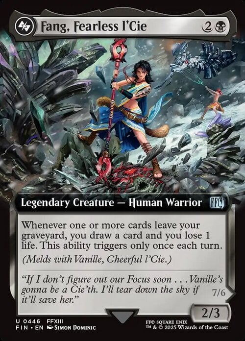 Fang, Fearless l'Cie // Ragnarok, Divine Deliverance Card Front