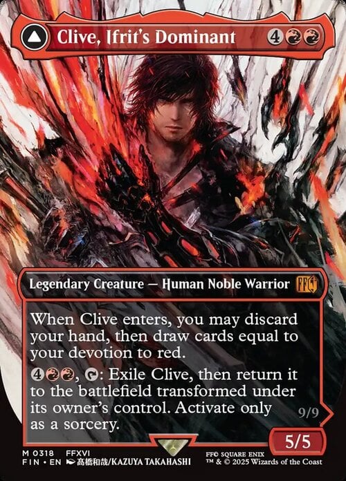 Clive, Ifrit's Dominant // Ifrit, Warden of Inferno Card Front