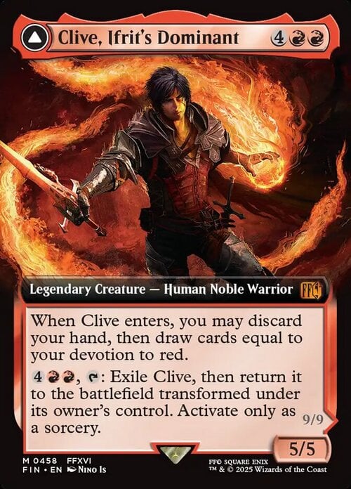 Clive, Ifrit's Dominant // Ifrit, Warden of Inferno Card Front
