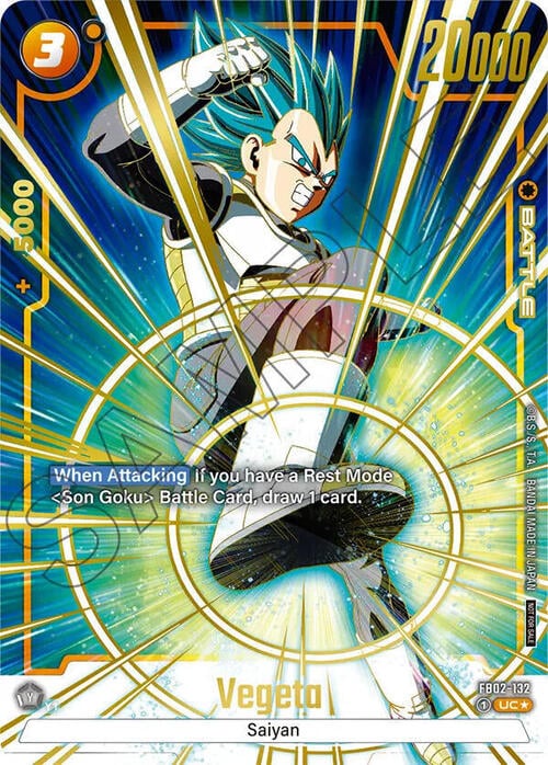 Vegeta Card Front
