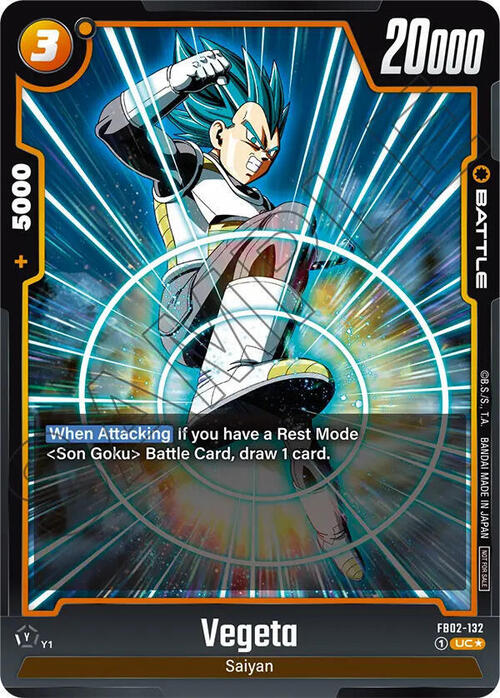 Vegeta Card Front