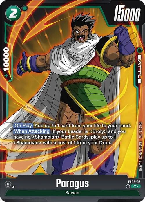 Paragus Card Front