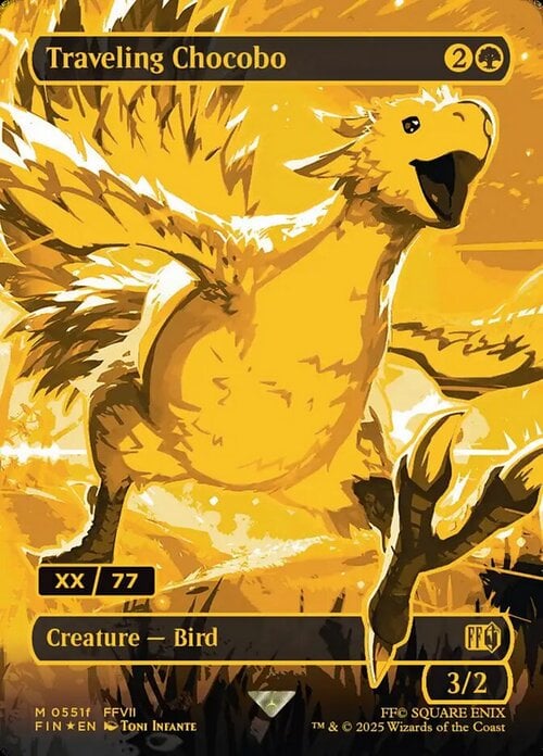Traveling Chocobo Card Front