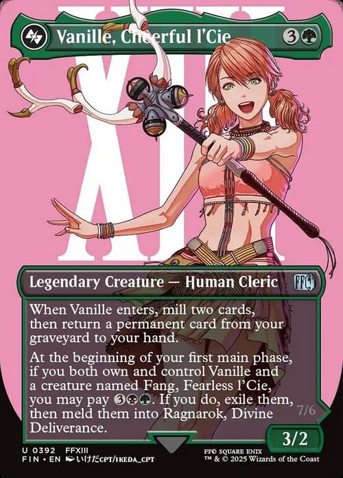 Vanille, Cheerful l'Cie // Ragnarok, Divine Deliverance Card Front
