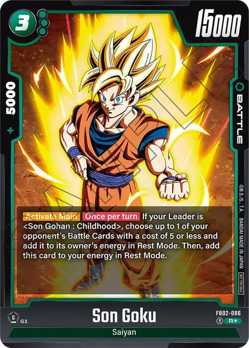 Son Goku Card Front
