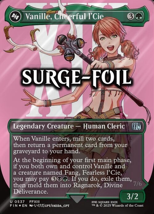 Vanille, Cheerful l'Cie // Ragnarok, Divine Deliverance Card Front