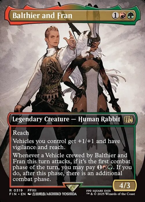 Balthier and Fran Card Front