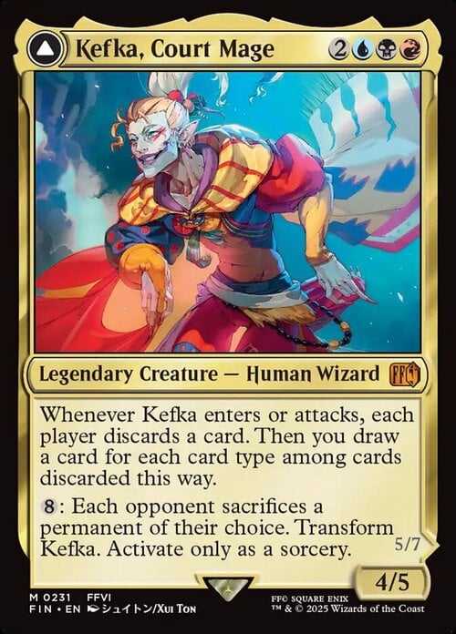 Kefka, Court Mage // Kefka, Ruler of Ruin Card Front