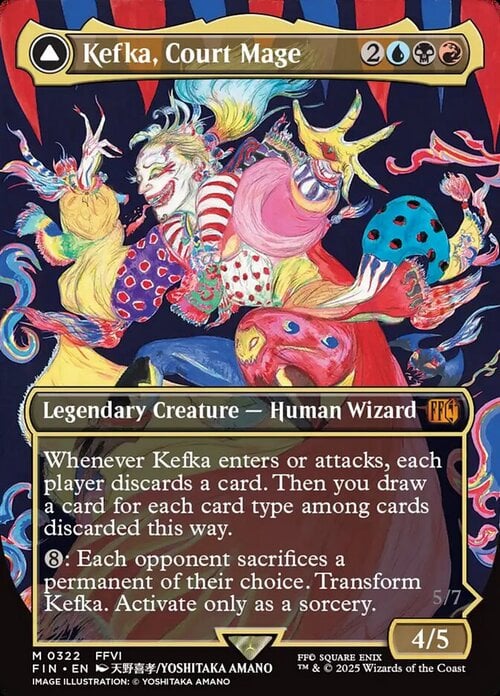 Kefka, Court Mage // Kefka, Ruler of Ruin Card Front