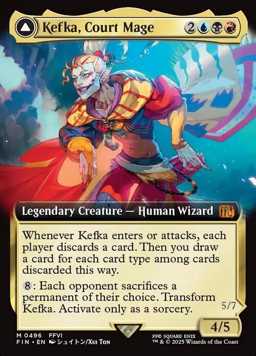 Kefka, Court Mage // Kefka, Ruler of Ruin Card Front