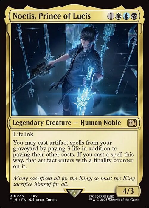 Noctis, Prince of Lucis Card Front