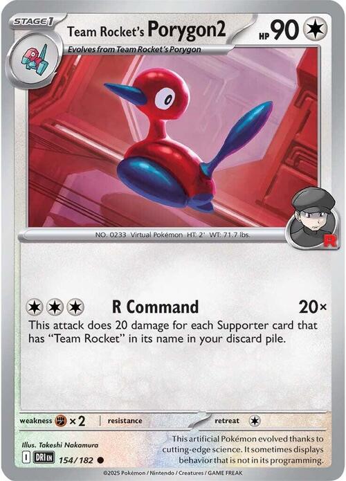 Team Rocket's Porygon2 Card Front