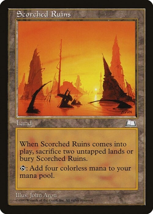 Scorched Ruins Card Front