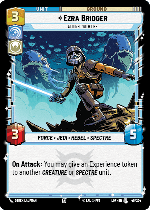 Ezra Bridger - Attuned With Life Card Front