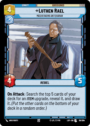 Luthen Rael, Falso anticuario Frente