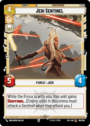 Jedi Sentinel Card Front