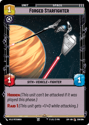 Forged Starfighter Card Front