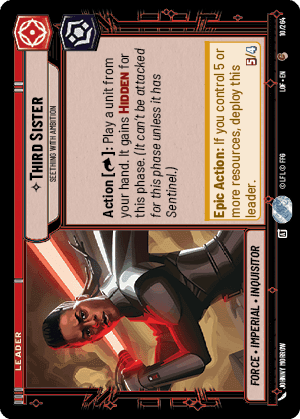 Third Sister - Seething With Ambition Card Front