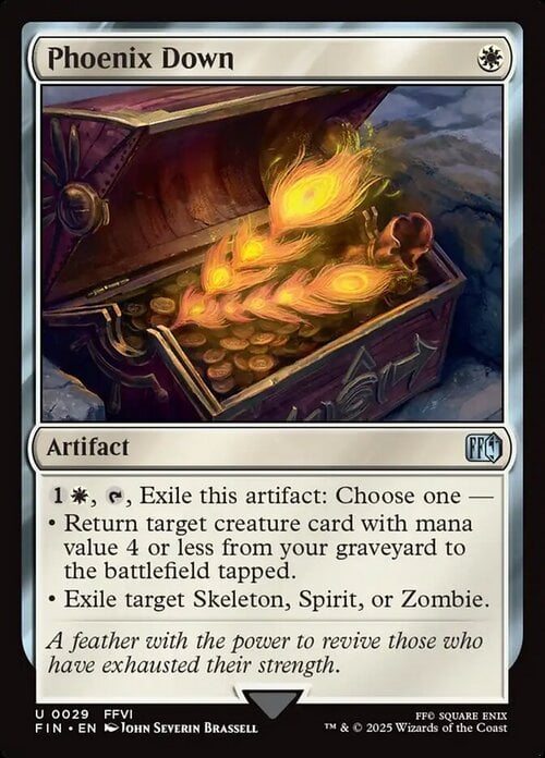 Phoenix Down Card Front