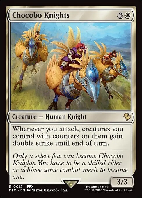 Chocobo Knights Card Front